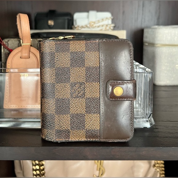 Louis Vuitton Handbags - ❌SOLD❌ Louis Vuitton Damier Ebene Compact Snap Wallet & Zipper Coin Pouch